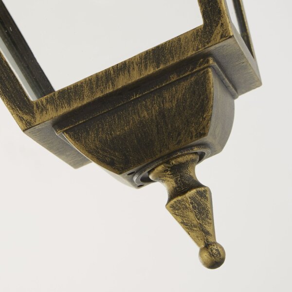 Lampe à suspendre Extérieur Aluminium Verre L:20,2 cm E27 Vintage