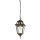Lampe à suspendre Extérieur Aluminium Verre L:20,2 cm E27 Vintage