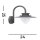 Applique LED Extérieur Aluminium IP54 Gris Blanc H:25 cm