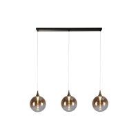 Lampe LED à suspendre verre 68 cm 83000 K noir ambre