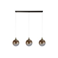 Lampe LED à suspendre verre 68 cm 83000 K noir ambre