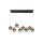 Suspension LED Sphères en verre 107 cm 3000 K 8-flamme