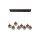 Suspension LED Sphères en verre 107 cm 3000 K 8-flamme