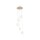 Suspension LED métal 21 W Ø30 cm 5-flmg en laiton
