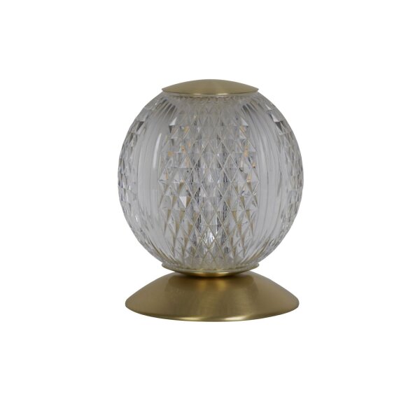 Boule lampe de table métal en laiton 13 cm G9 élégant