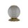 Boule lampe de table métal en laiton 13 cm G9 élégant
