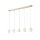 Lampe à suspendre élégante en métal G9 100 cm de long en laiton