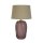 Blendarme lampe de table verre tissu 37 cm rose naturel E27