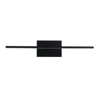 Lampe LED pour miroir noir métal L:61 cm IP44 10 W