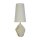 Lampe de table Blendarme résine tissu 55,5 cm confortable blanc
