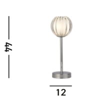 Lampe de table décorative verre métal G9 33...
