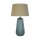 Lampe de table tissu verre E27 37 cm bleu naturel confortable