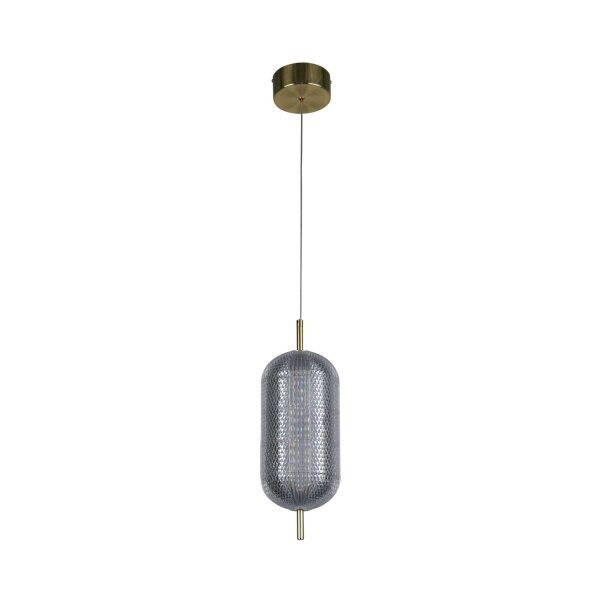 Lampe LED à suspendre métal en laiton 20 W 1845 lm Ø15 cm
