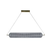 Suspension LED métal laiton 42 W 3000 K 108 cm