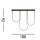 Lampe de plafonnier LED Métal Arcs Moderne 110 cm 35 W Noir