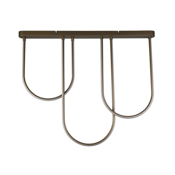 Plafonnier LED Métal Arcs Moderne 3000 K en bronze