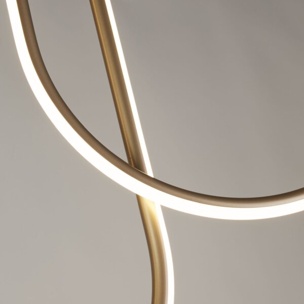 Plafonnier LED Métal Arcs Moderne 3000 K en bronze