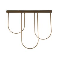 Plafonnier LED Métal Arcs Moderne 3000 K en bronze