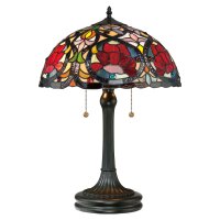 Lampe de table FARFALLA 8 verre coloré 58cm Lampe...