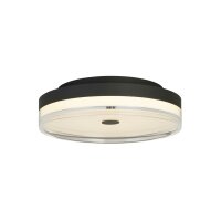 Lampe de plafonnier ronde LED noir m&eacute;tal 858 lm...