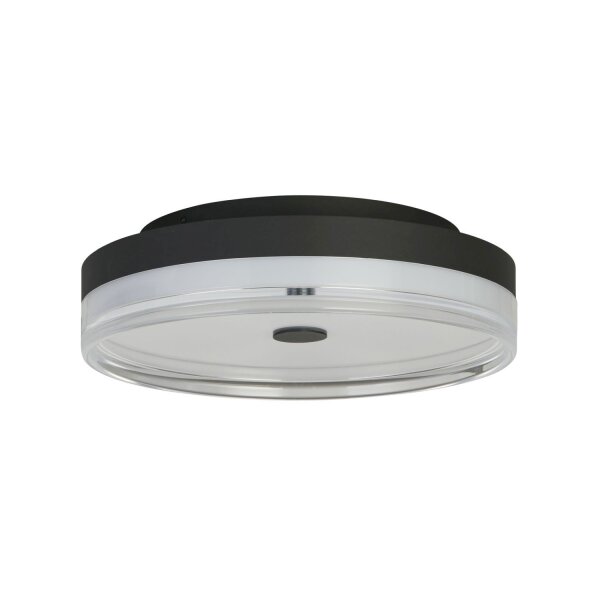Plafonnier rond à LED Métal Noir Ø40 cm 29 W