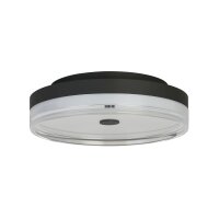 Plafonnier rond à LED Métal Noir Ø40...