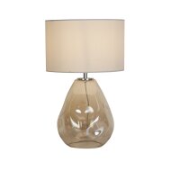 Lampe de table tissu verre anti-éblouissement 44,5...