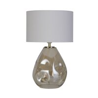 Lampe de table tissu verre anti-éblouissement 44,5...