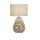 Lampe de table tissu verre anti-éblouissement 44,5 cm champagne blanc