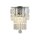 Applique murale verre métal Moderne H:30 cm E14 IP44 en chrome