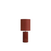Lampe de table confortable Tissu Céramique orange...