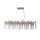 Suspension métal verre élégant L:117 cm G9 en or
