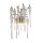 Applique murale verre métal doré H:42 cm G9 2 flammes