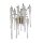 Applique murale verre métal doré H:42 cm G9 2 flammes