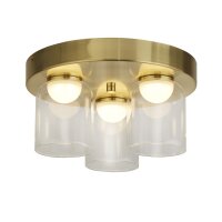 Petit plafonnier LED verre métal Ø30 cm...