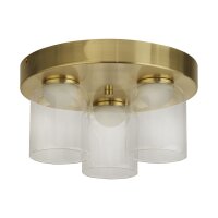 Petit plafonnier LED verre métal Ø30 cm...