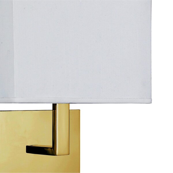 Applique murale Tissu Métal faible éblouissement H:26 cm avec interrupteur