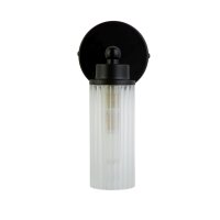 Applique murale métal Abat-jour verre G9 IP44 L:10...
