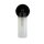 Applique murale métal Abat-jour verre G9 IP44 L:10 cm Noir