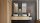 Applique murale métal Abat-jour verre G9 IP44 L:10 cm Noir