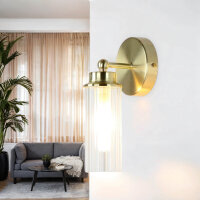 Applique en métal Abat-jour en verre G9 IP44 L:10...