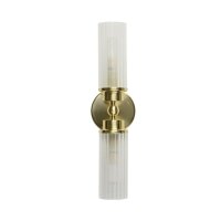Up Down Applique en laiton Métal Verre IP44 H:37 cm