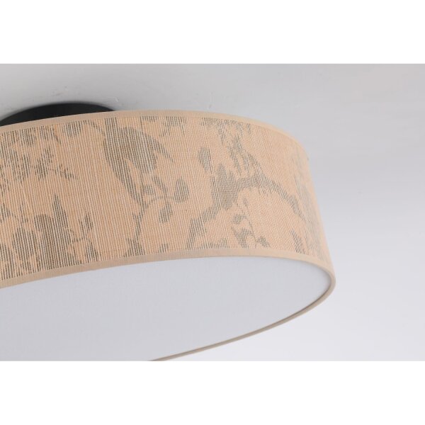 Plafonnier décoratif motif bambou E27 3-flamme