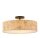 Plafonnier décoratif motif bambou E27 3-flamme