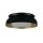 Lampe de plafonnier en métal noir doré E14 L:36,5 cm rond