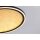 Plafonnier LED noir or métal 32 W Ø40 cm rond