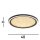 Plafonnier LED noir or métal 32 W Ø40 cm rond