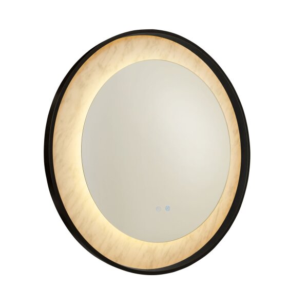 Applique LED dimmable verre métal Touch IP44 Ø80 cm