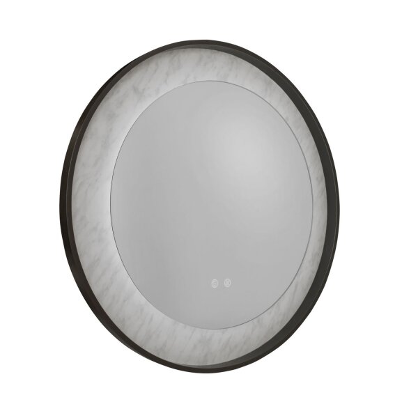 Applique LED dimmable verre métal Touch IP44 Ø80 cm