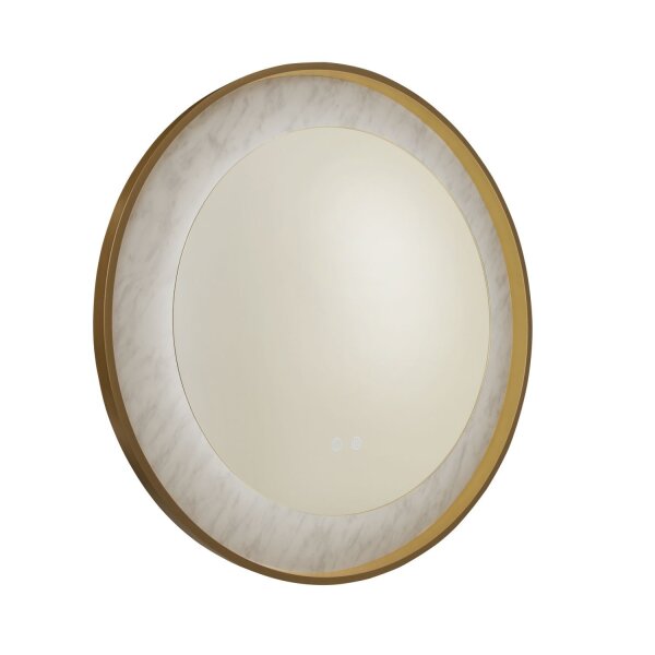 Applique LED à intensité variable en or blanc Touch IP44 Ø80 cm